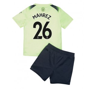 Manchester City Riyad Mahrez #26 babykläder Tredje Tröja barn 2022-23 Korta ärmar (+ Korta byxor)